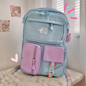 Bolso organizador unicornio azul