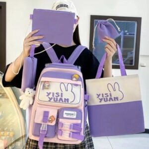 Kit de bolsos kawaii correas lila