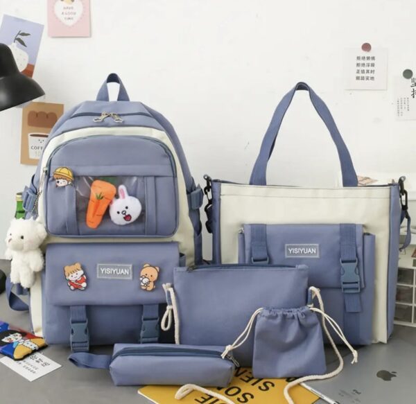 Kit de bolsos zanahoria azul