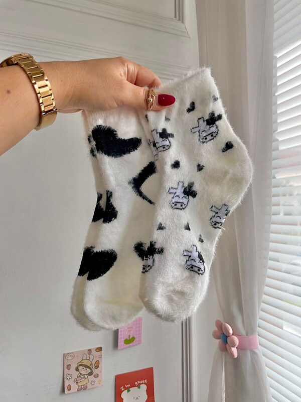 Medias peluditas de vaquita