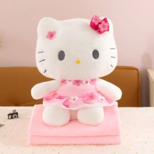 Peluche con cobija hello kitty