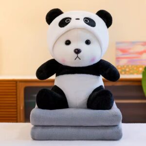 Peluche con cobija osito panda