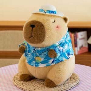 Peluche con cobija capybara playero