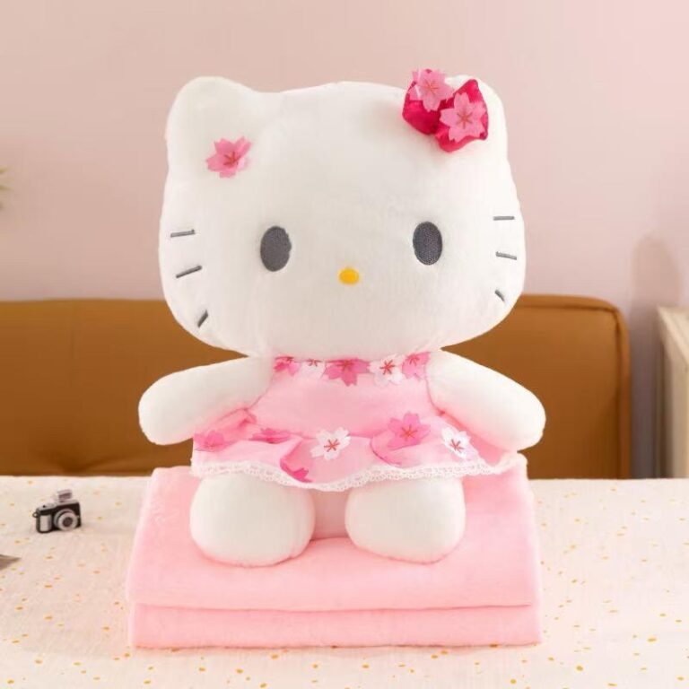 Peluche con cobija Hello Kitty
