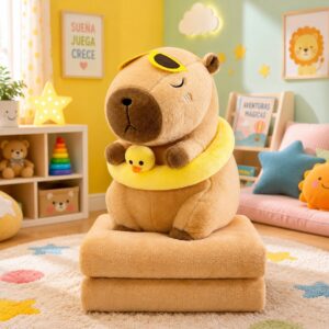Peluche con cobija capybara