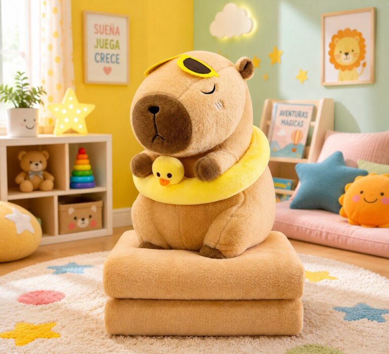 Peluche con cobija capybara